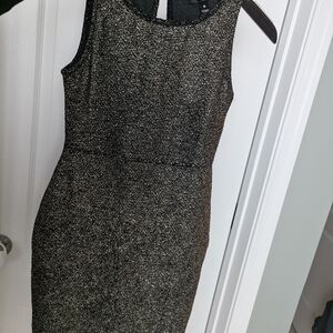 Aqua Black and Gold Mini Dress